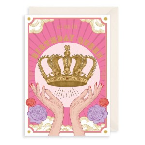 Поздравителна картичка за рожден ден - Да живее Кралицата!